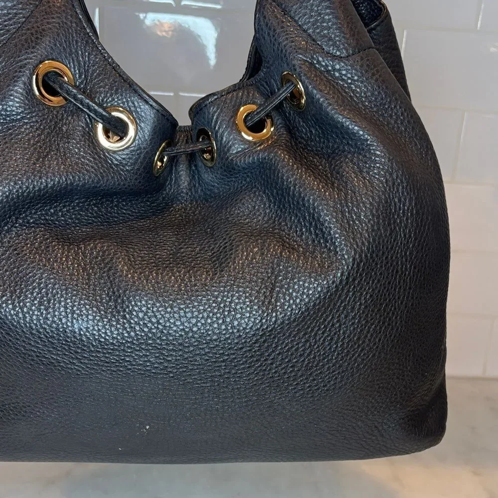 Michael Kors Purse Leather Handbag Camden Large Pebbled Hobo Pocketbook Bag